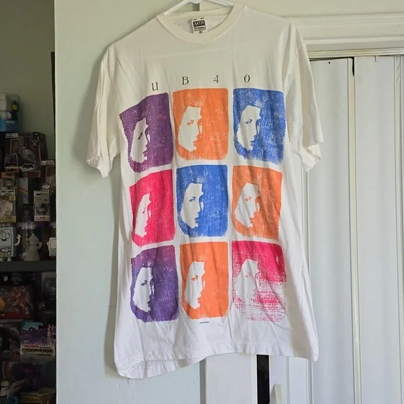 Rare Vintage UB40 Graphic T-Shirt with Colorful Pop Art Design - Picture 2 of 5